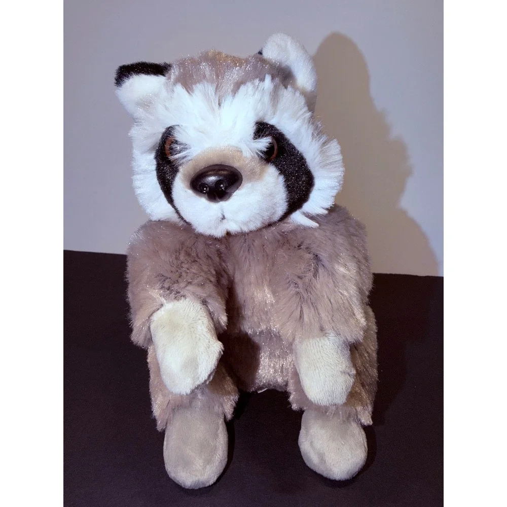 Wild Republic Raccoon Soft Plush Stuffed Animal Realistic Woodland Toy